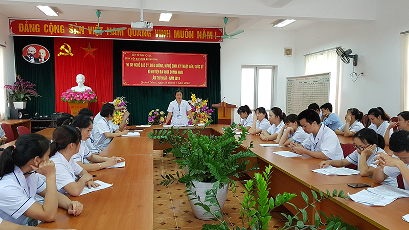 Tổng kết Thi kiểm tra tay nghề, các quy chế chuyên môn, cán bộ, viên chức Bệnh viện Đa khoa huyện Quỳnh Nhai năm 2018